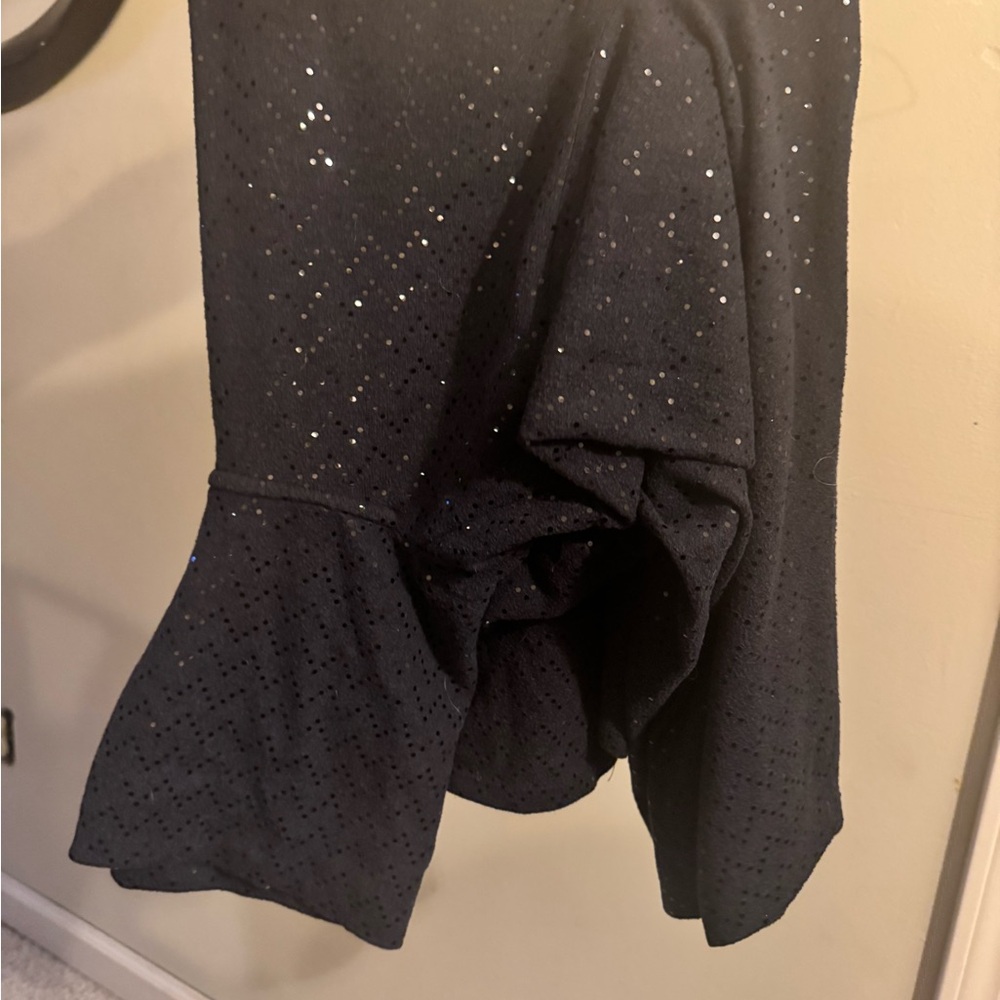 Cowl Neck Sequin Sweater